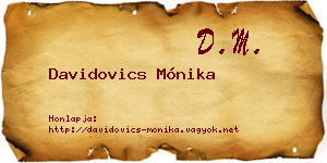 Davidovics Mónika névjegykártya