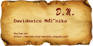 Davidovics Mónika névjegykártya